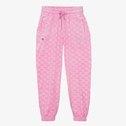 Juicy Couture-Girls Pink Velour Joggers | Childrensalon Outlet