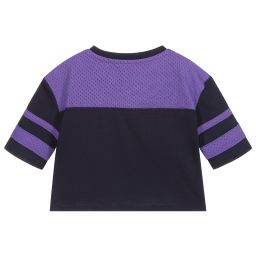 Juicy Couture-Girls Purple & Blue T-Shirt | Childrensalon Outlet