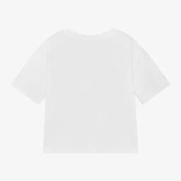 Juicy Couture-تي شيرت قطن أبيض ناصع للبنات | Childrensalon Outlet