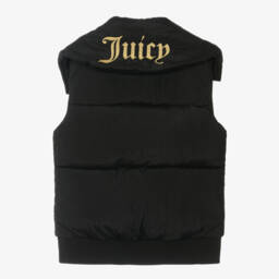 Juicy Couture-Жилет стеганый шелковый черный для девочек | Childrensalon Outlet