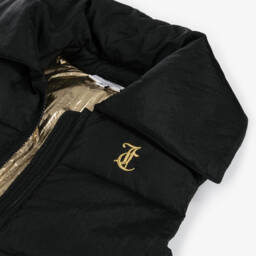 Juicy Couture-Жилет стеганый шелковый черный для девочек | Childrensalon Outlet