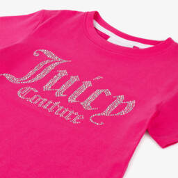 Juicy Couture-Girls Soft Pink Jersey Tee | Childrensalon Outlet