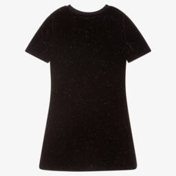 Juicy Couture-فستان مخملي أسود براق للبنات | Childrensalon Outlet
