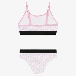 Juicy Couture-Girls White Bra Top & Knickers Set | Childrensalon Outlet