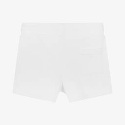 Juicy Couture-Girls White Cotton Shorts | Childrensalon Outlet