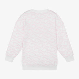 Juicy Couture-Girls White Cotton Sweatshirt | Childrensalon Outlet