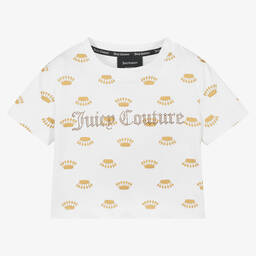 جوسي كوتور-Girls White Cotton T-Shirt | Childrensalon Outlet