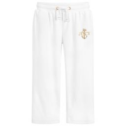 Juicy Couture-Girls White Velour Joggers | Childrensalon Outlet