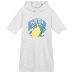Juicy Couture-Grey Hooded Jersey Dress | Childrensalon Outlet