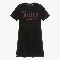 Juicy Couture-Teen Girls Black Velour Sparkle Dress | Childrensalon Outlet