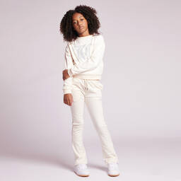 Juicy Couture-Кремовые велюровые джоггеры | Childrensalon Outlet