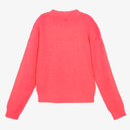 Juicy Couture-كنزة تينز بناتي مزيج أكريليك محبوك لون زهري | Childrensalon Outlet