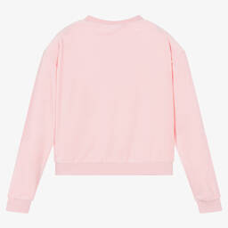 جوسي كوتور-سويتشيرت تينز بناتي قطيفة لون زهري | Childrensalon Outlet