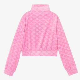 Juicy Couture-Teen Girls Pink Velour Zip-Up Top | Childrensalon Outlet