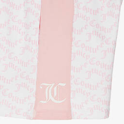 Juicy Couture-Розово-белые хлопковые шорты | Childrensalon Outlet