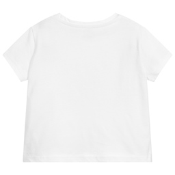 Juicy Couture-White Cotton T-Shirt | Childrensalon Outlet