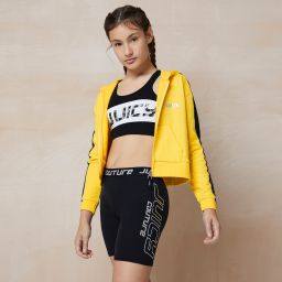 yellow zip up top