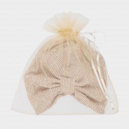 Junona-Beige & Pink Sequinned Turban | Childrensalon Outlet