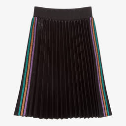 Junona-Black Faux Leather Skirt | Childrensalon Outlet
