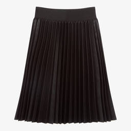 Junona-Black Faux Leather Skirt | Childrensalon Outlet