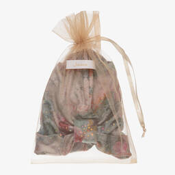 Junona-Blue & Pink Floral Turban | Childrensalon Outlet