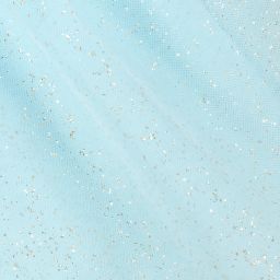 Junona-بلوز كروب تول وأورغانزا لون أزرق للبنات | Childrensalon Outlet