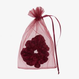 Junona-Burgundy Red Velvet Scrunchie | Childrensalon Outlet