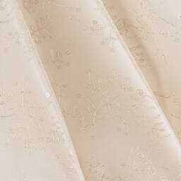 Junona-Бежевое платье из тюля с вышивкой для девочек | Childrensalon Outlet