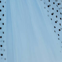 Junona-Girls Blue Polka Dot Skirt | Childrensalon Outlet