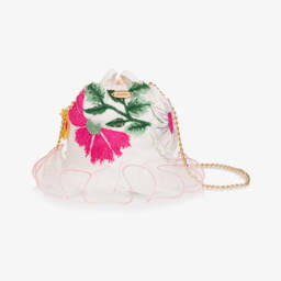 Junona-Girls Delicate Floral Tulle Purse | Childrensalon Outlet