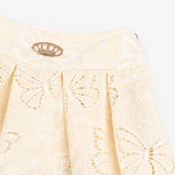 Junona-تنورة عاجية أنيقة للبنات مزينة بالترتر | Childrensalon Outlet