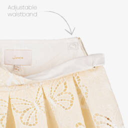 Junona-تنورة عاجية أنيقة للبنات مزينة بالترتر | Childrensalon Outlet