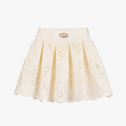 Junona-تنورة عاجية أنيقة للبنات مزينة بالترتر | Childrensalon Outlet