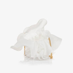Junona-Girls Elegant White Feather Pouch | Childrensalon Outlet