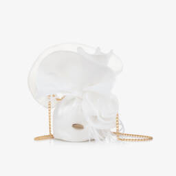 Junona-Girls Elegant White Feather Pouch | Childrensalon Outlet