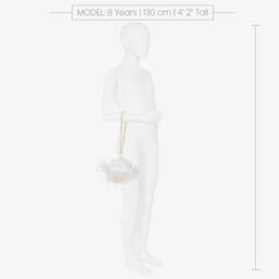 Junona-Girls Elegant White Feather Purse | Childrensalon Outlet