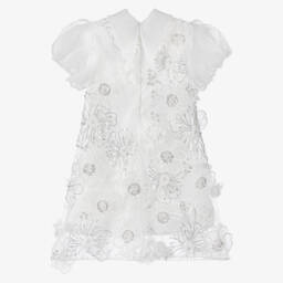 Junona-Girls Elegant White Floral Gown | Childrensalon Outlet