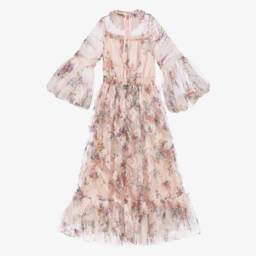 Junona-Очаровательное розовое платье из тюля для девочек | Childrensalon Outlet