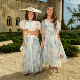 Junona-Girls Glitter Globe Floral Handbag | Childrensalon Outlet