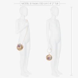 Junona-Girls Glitter Globe Floral Handbag | Childrensalon Outlet