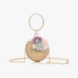 Junona-Girls Glitter Globe Floral Handbag | Childrensalon Outlet