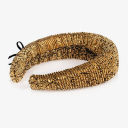 جونونا-طوق للشعر لون ذهبي وأسود للبنات | Childrensalon Outlet