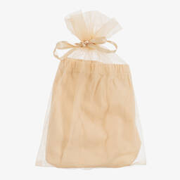 Junona-فستان تول مزين بترتر لون ذهبي | Childrensalon Outlet