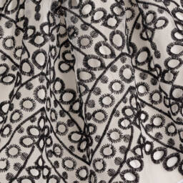 Junona-تنورة أورجانزا لون عاجي وأسود | Childrensalon Outlet