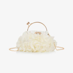 Junona-Кремовая шифоновая сумочка с цветочным узором для девочек | Childrensalon Outlet