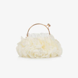 Junona-Кремовая шифоновая сумочка с цветочным узором для девочек | Childrensalon Outlet