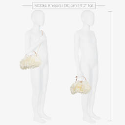 Junona-Кремовая шифоновая сумочка с цветочным узором для девочек | Childrensalon Outlet