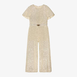 جونونا-جمبسوت لون عاجي مزين بترتر للبنات | Childrensalon Outlet