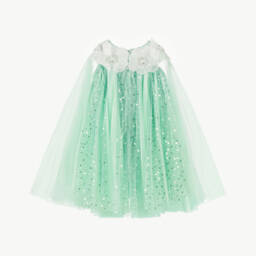 Junona-Girls Mint Sequin Tulle Gown | Childrensalon Outlet