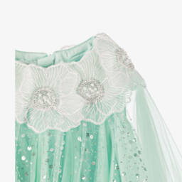 Junona-Girls Mint Sequin Tulle Gown | Childrensalon Outlet
